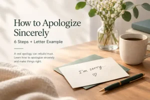 apologize sincerely
