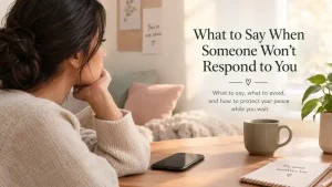 when someone wont respond